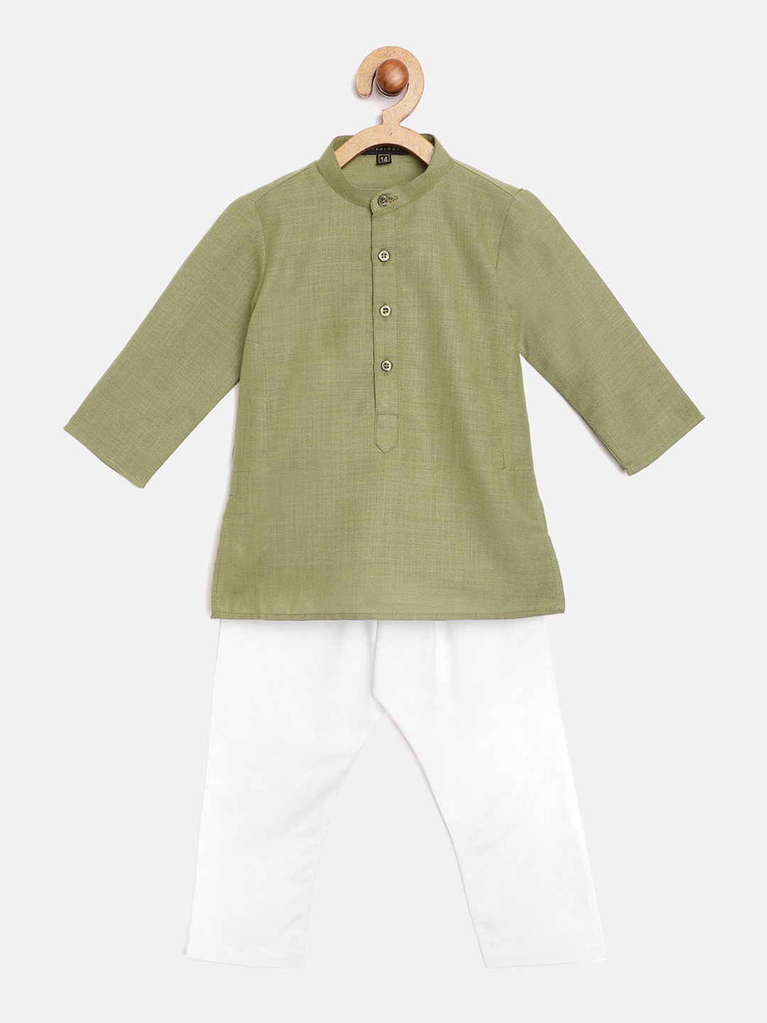 

Readiprint Fashions Boys Olive Green Kurta with Pyjamas