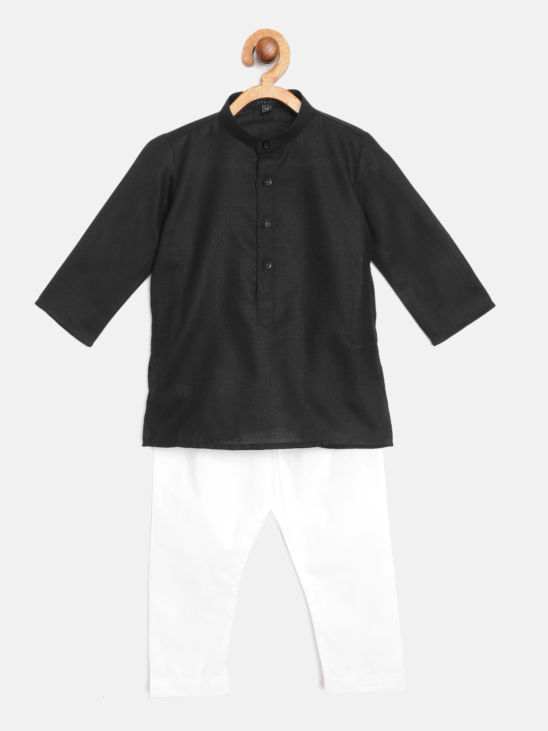 

Readiprint Fashions Boys Black & White Kurta with Pyjamas