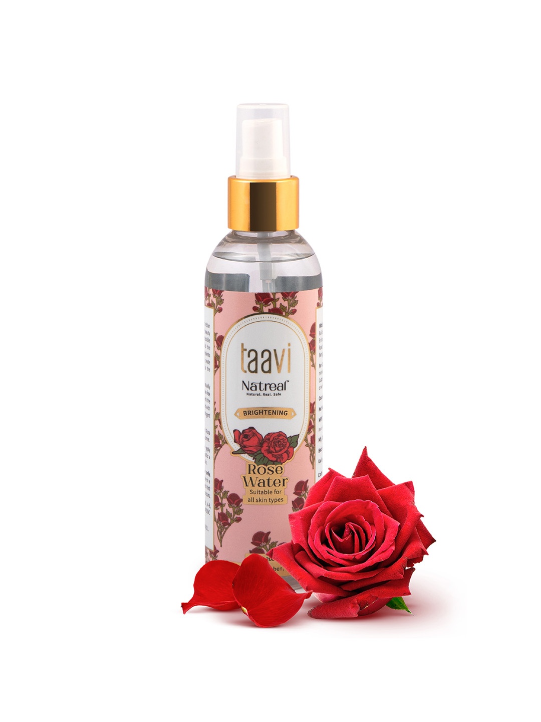 

Taavi Sustainable Rose Toning Water for All Skin Types 200 ml, Transparent