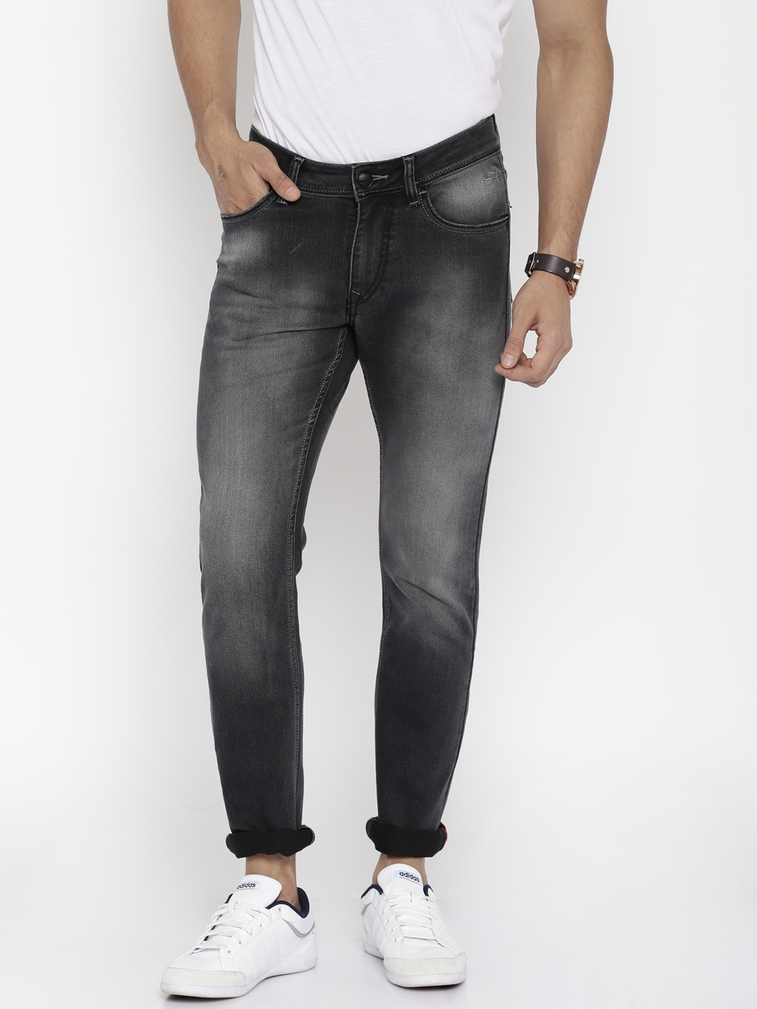 

Flying Machine Men Black Jackson Skinny Fit Stretchable Jeans