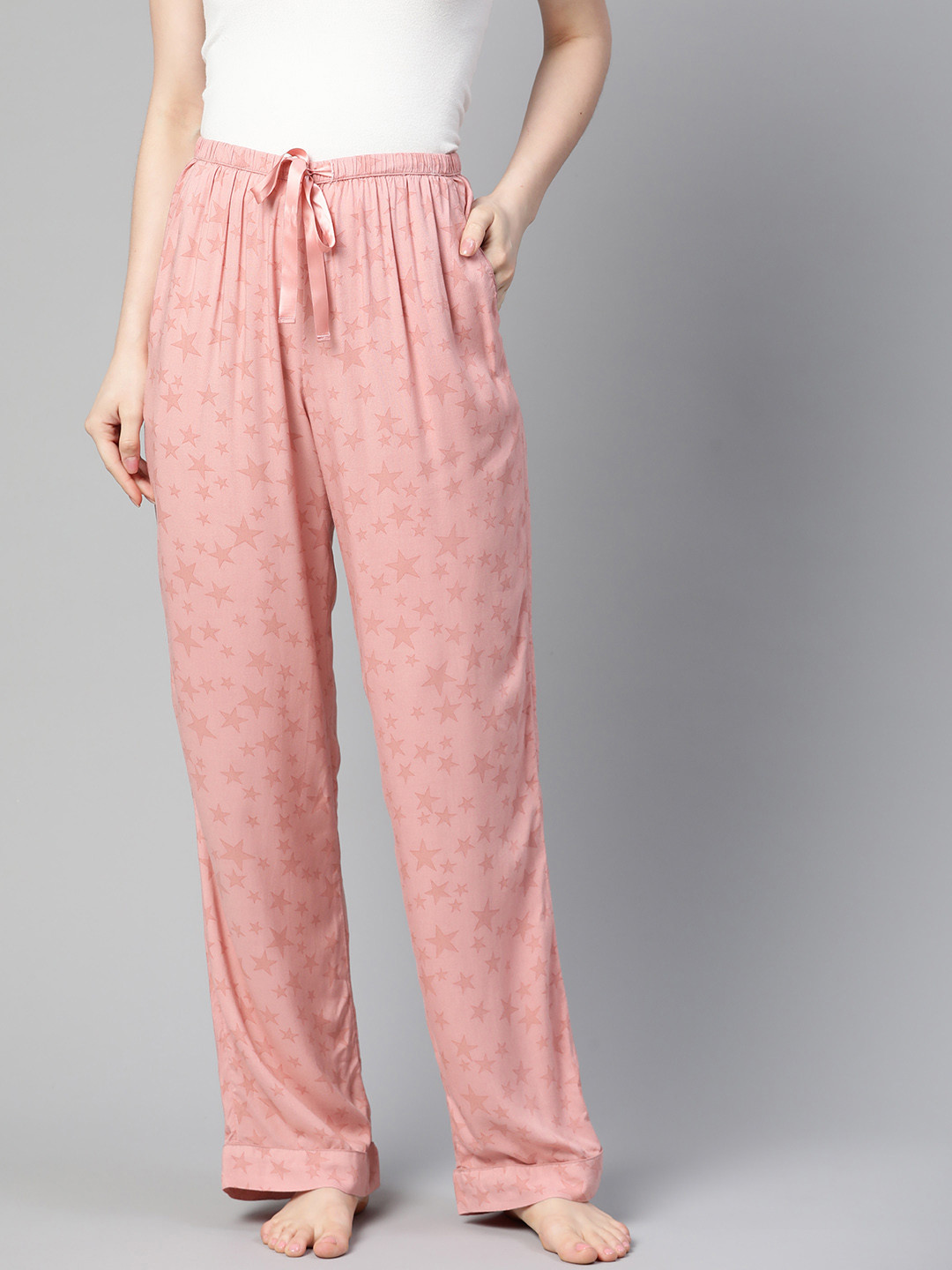 

Marks & Spencer Women Pink Printed Lounge Pants