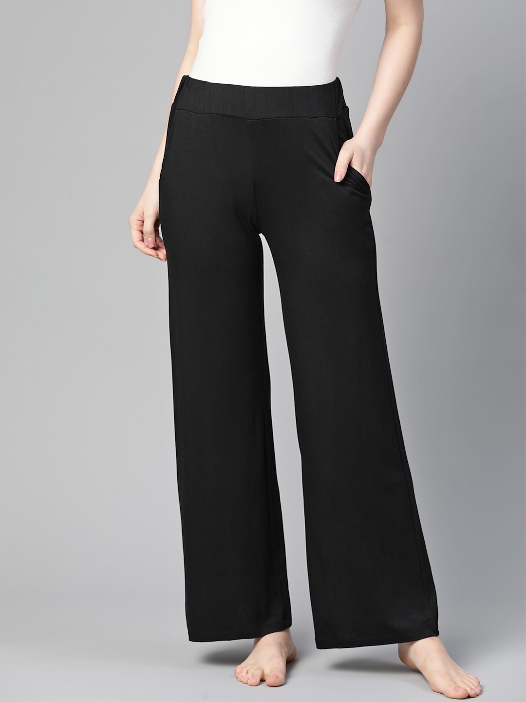 

Marks & Spencer Women Black Solid Lounge Pants