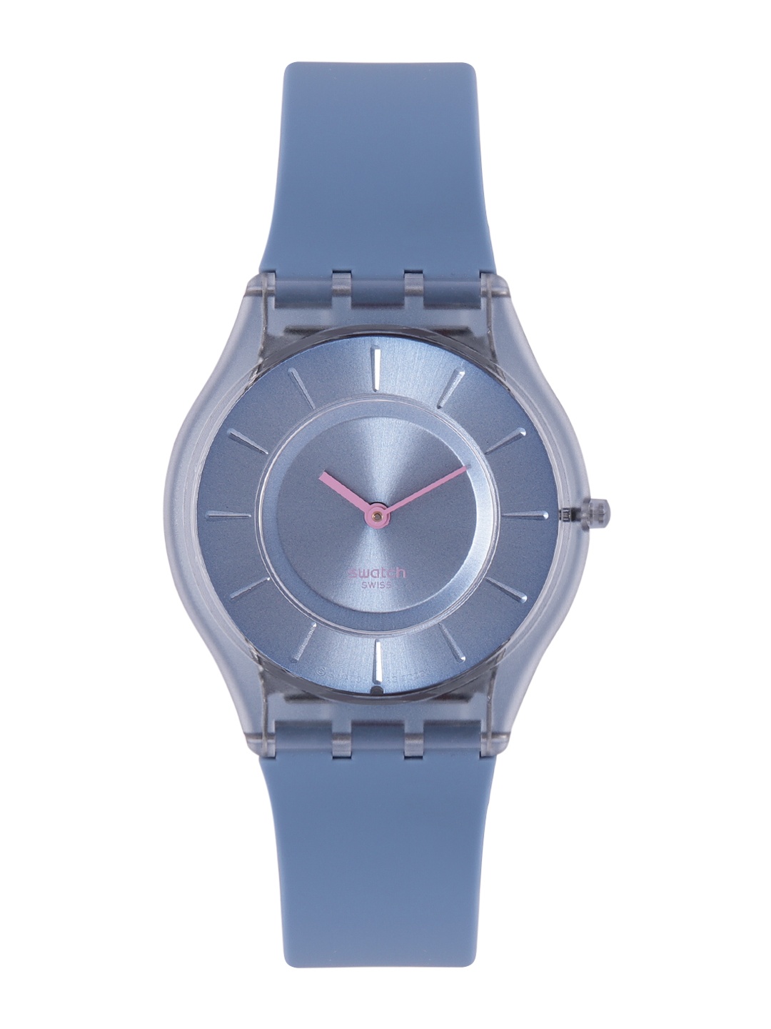 

Swatch Women Teal Blue Swiss Made Water Resistant Analogue Watch SS08N100