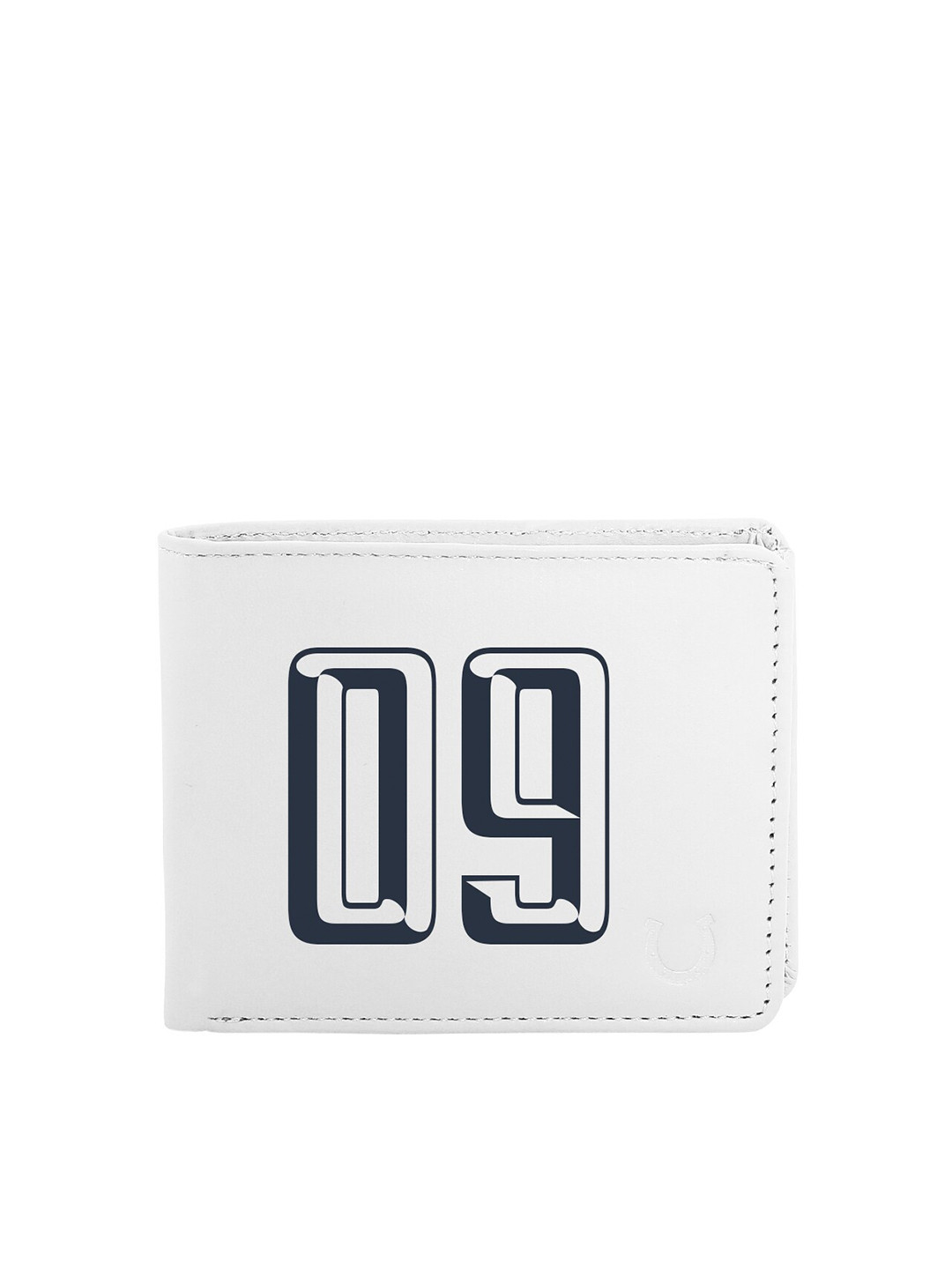 

Blacksmith Men White & Black Graphic Printed PU Two Fold Wallet with SIM Card Holder