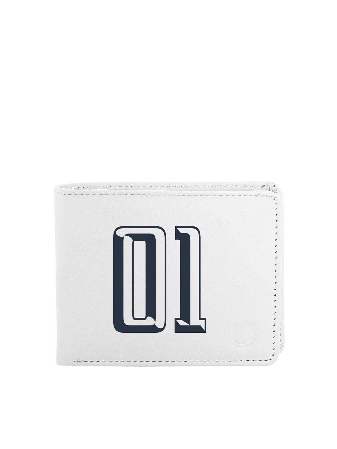 

Blacksmith Men White & Black Graphic Printed PU Two Fold Wallet with SIM Card Holder