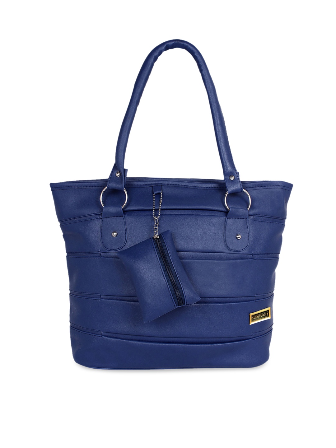 

Stropcarry Blue Structured Shoulder Bag