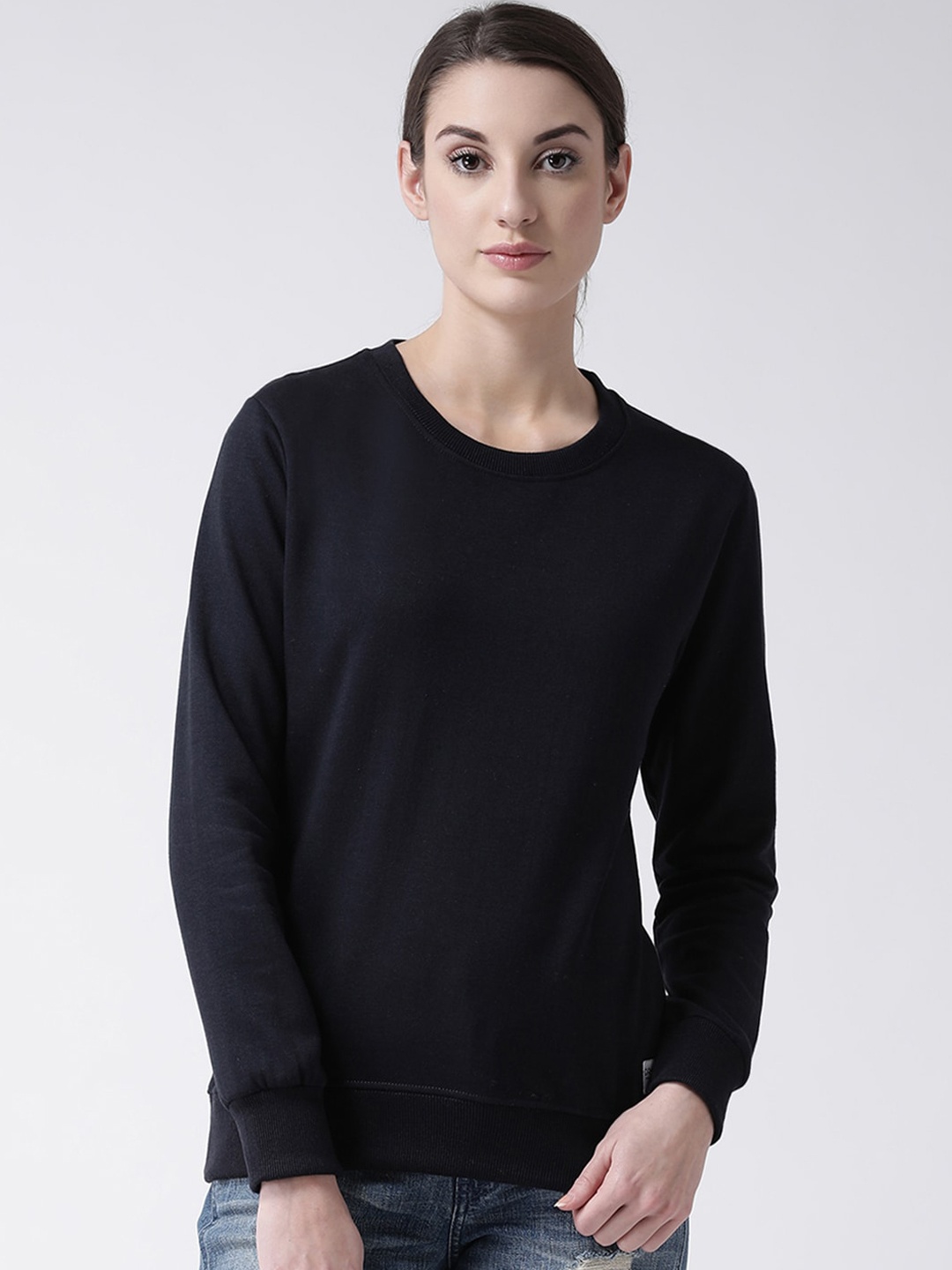 

GRIFFEL Women Navy Blue Pullover Sweatshirt
