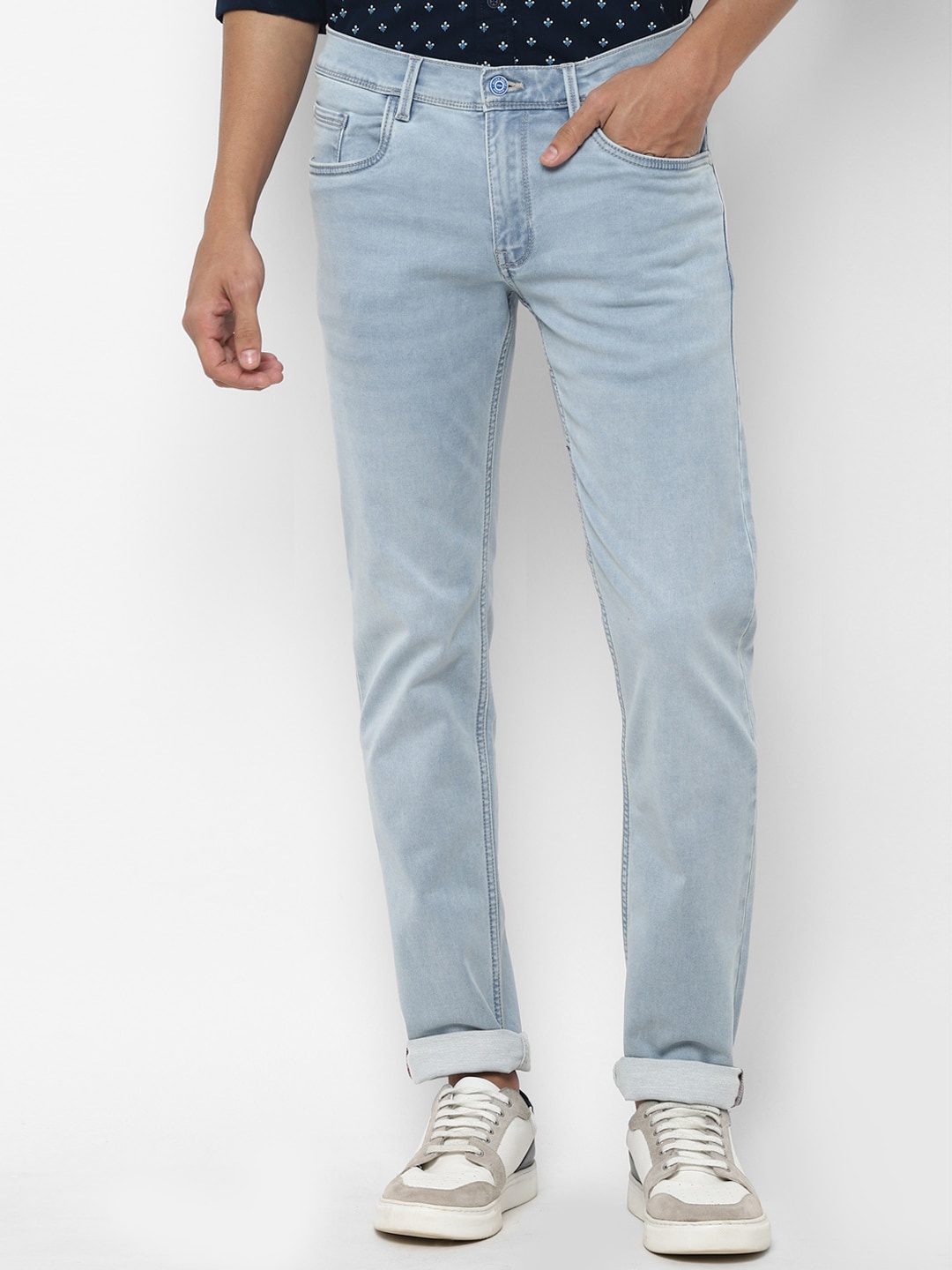 

Allen Solly Men Blue Skinny Fit Clean Look Heavy Fade Jeans