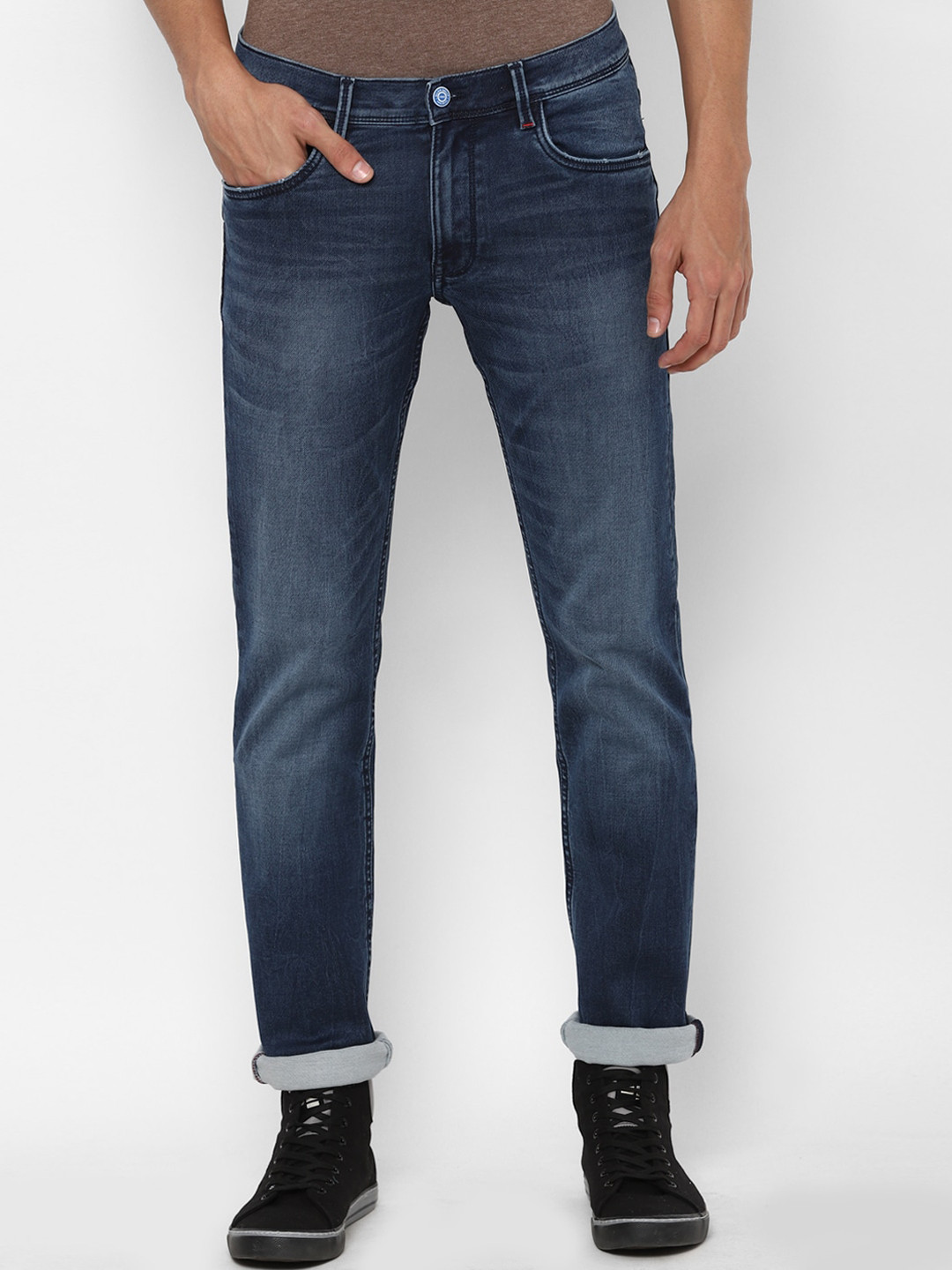 

Allen Solly Men Navy Blue Skinny Fit Light Fade Jeans