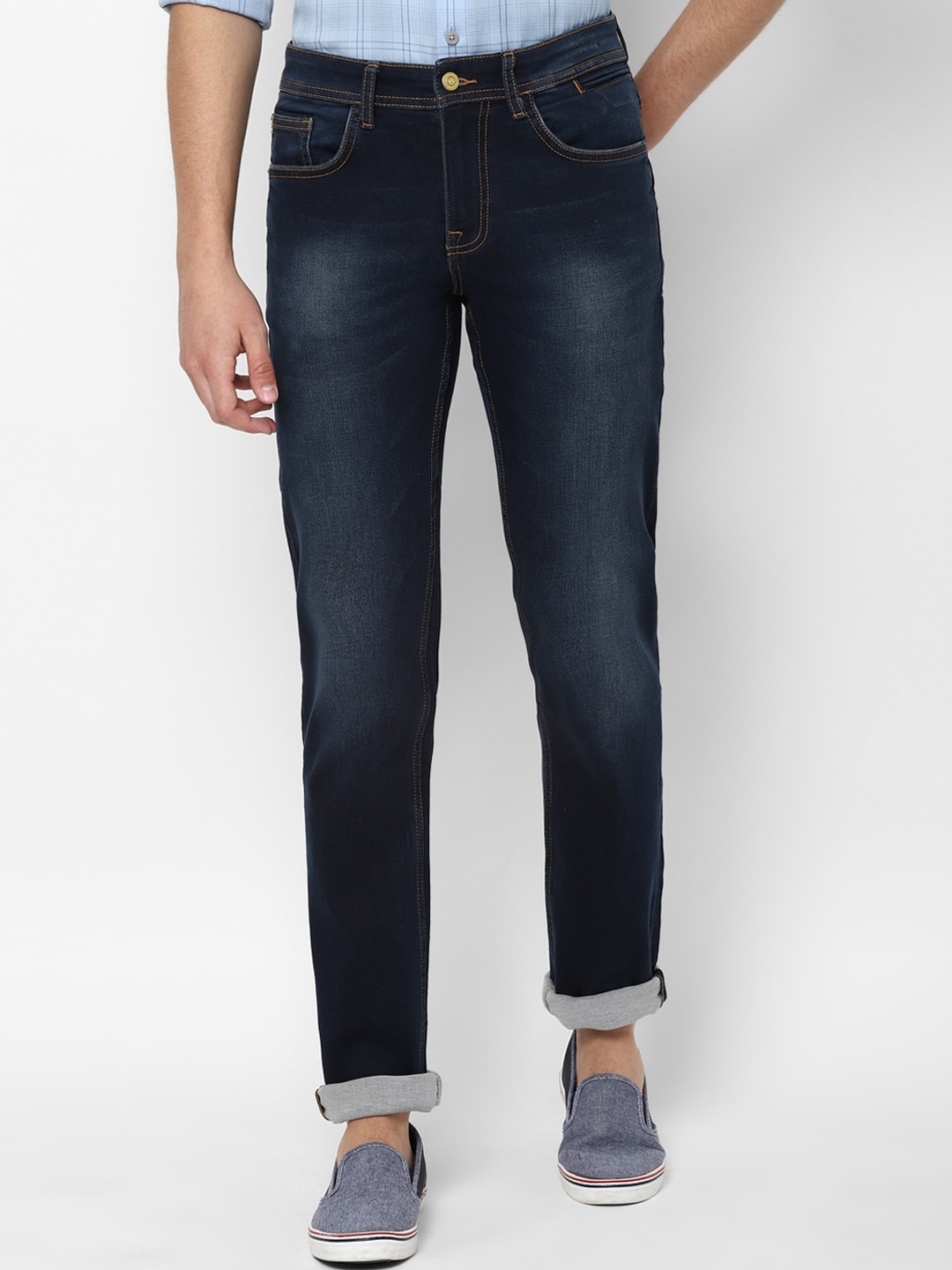 

Allen Solly Men Navy Blue Skinny Fit Light Fade Jeans