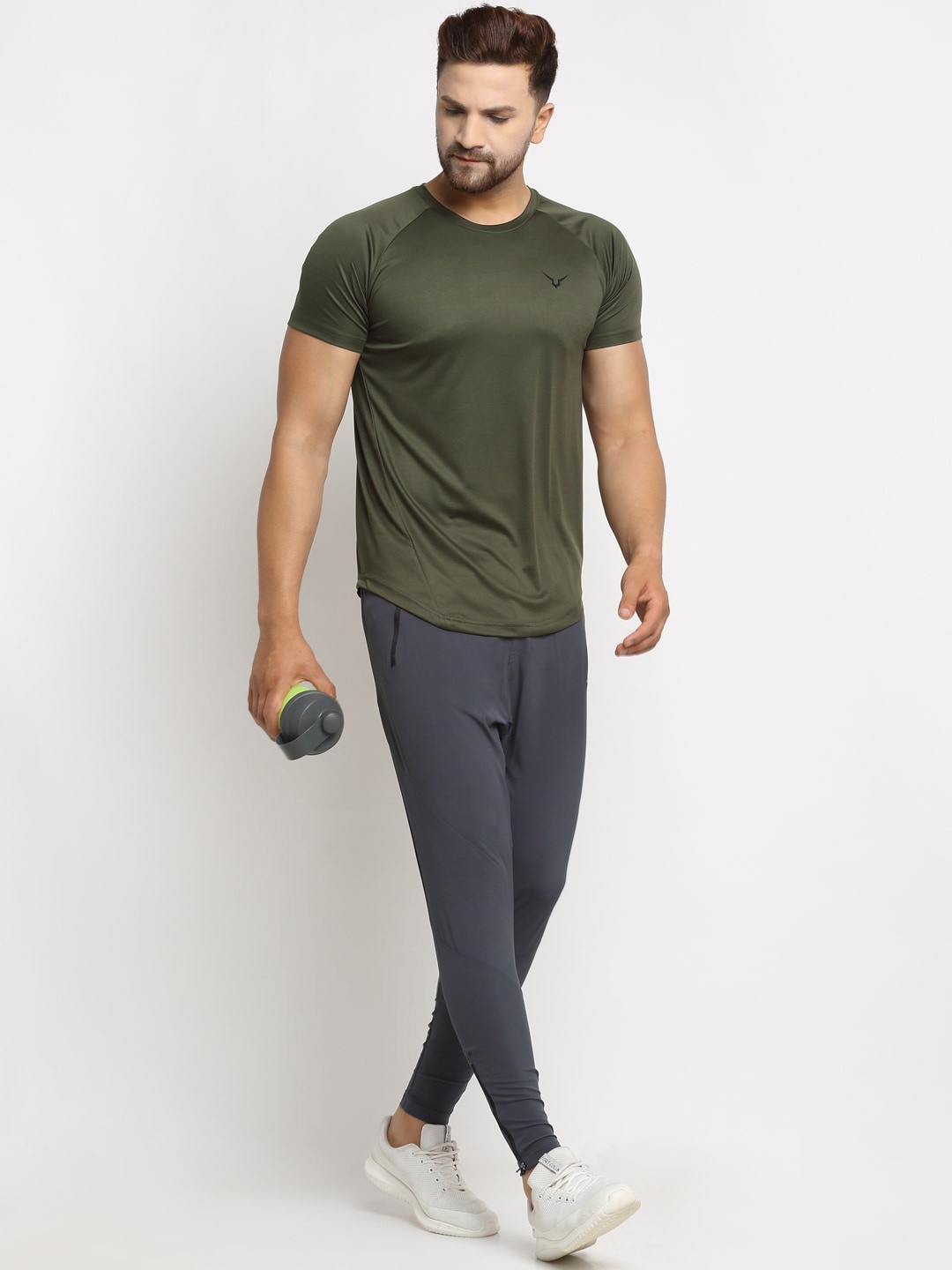 

Invincible Men Feather Weight Stretch Joggers, Grey