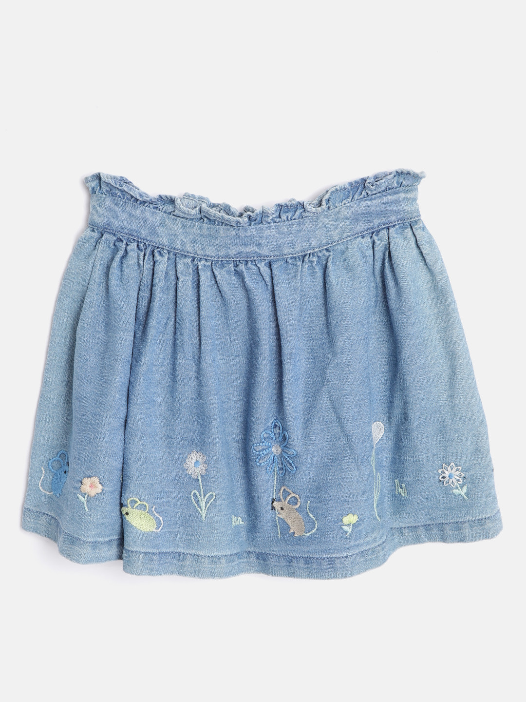 

Marks & Spencer Girls Blue Pure Cotton Solid Skirts