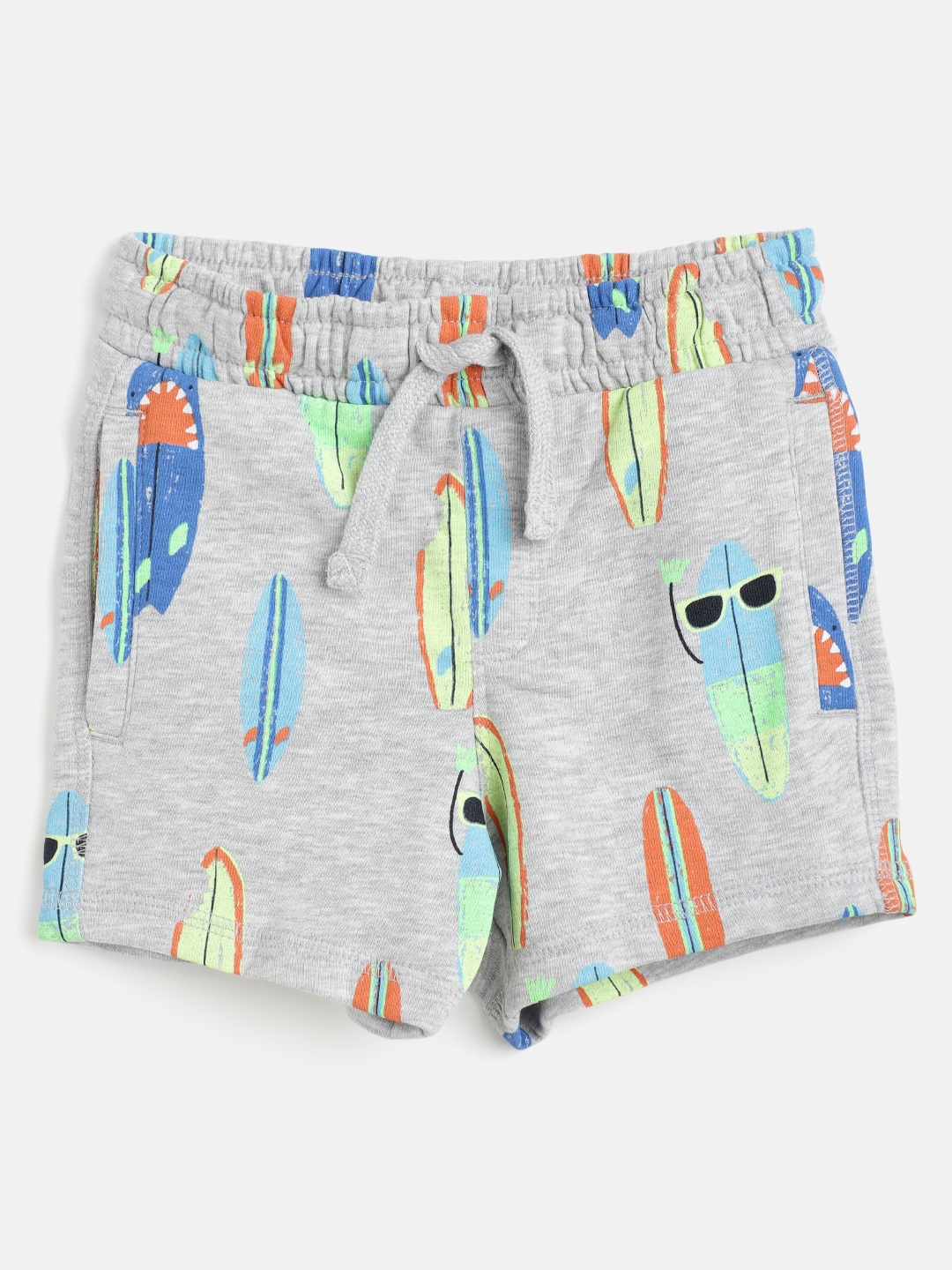 

Marks & Spencer Boys Grey Printed Regular Shorts