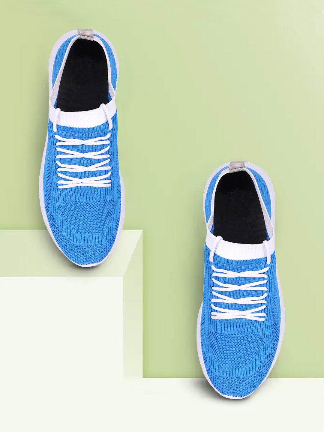 

FAST TRAX Men Blue Woven Design Slip-On Sneakers