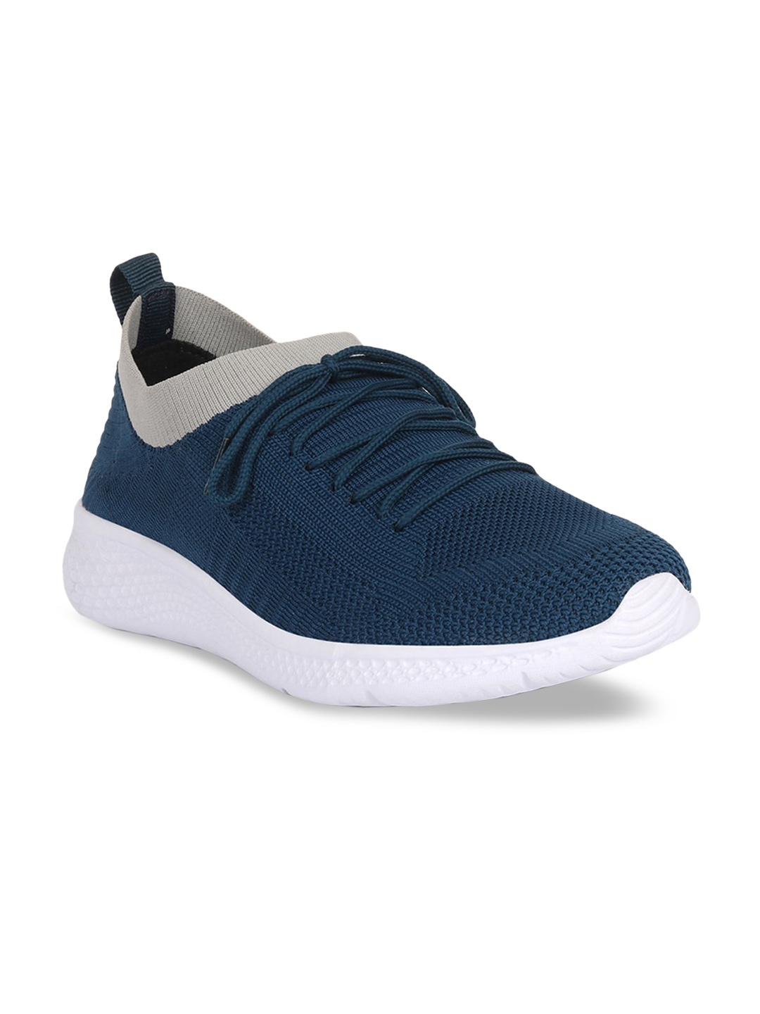 

FAST TRAX Men Blue Woven Design Slip-On Sneakers