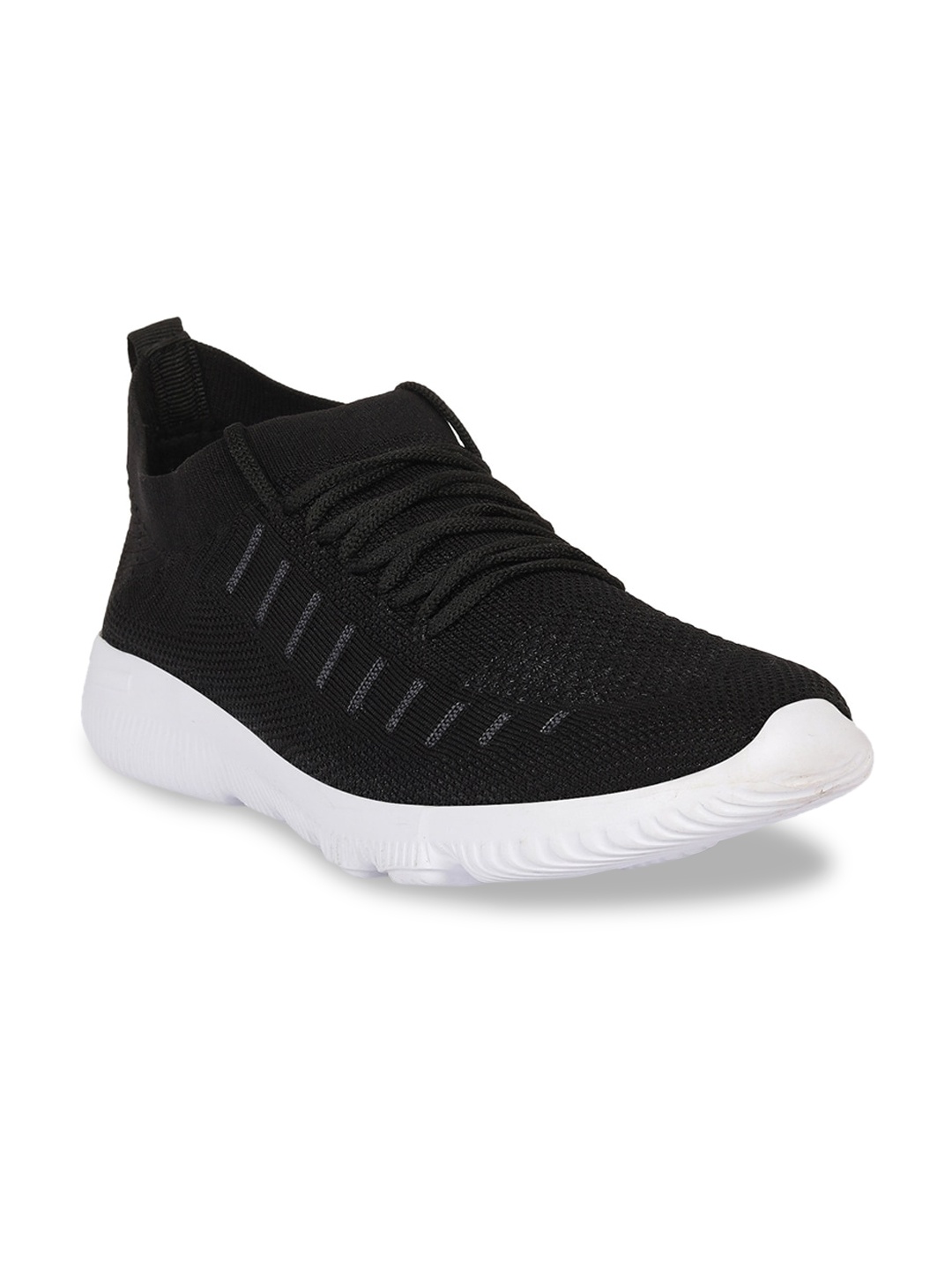 

FAST TRAX Men Black Woven Design Slip-On Sneakers