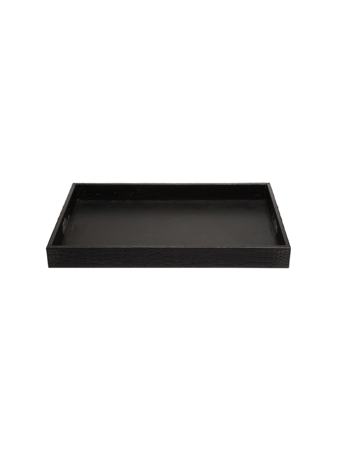 

IMUR Black Textured Genuine Leather Tray