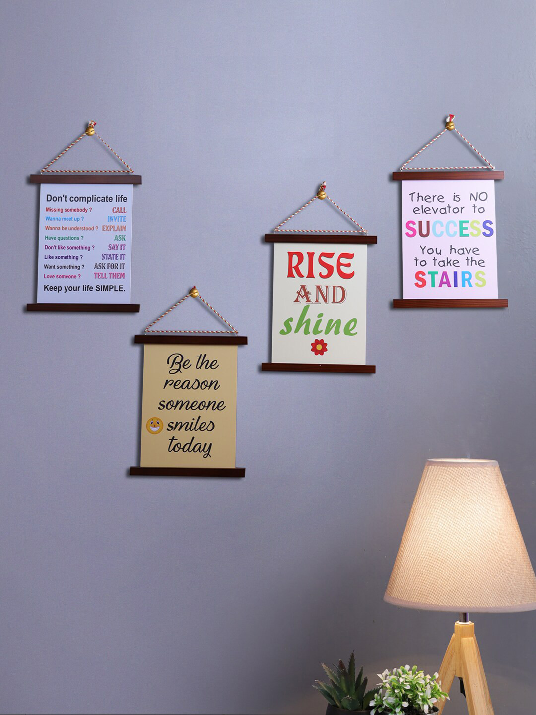 

Safal Set Of 4 Multicoloured Printed Poster Frames, Multi