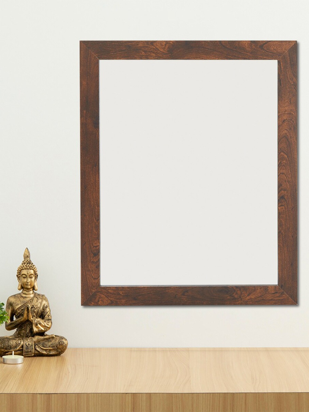 

Home Centre Brown Solid MDF Framed Mirror
