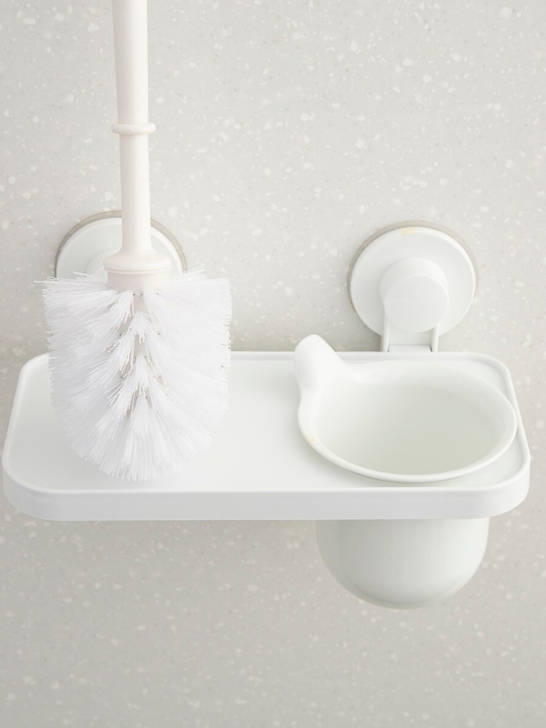 

Home Centre White Solid Orion Brush & Bath Cleaning Rack With Suction Cup