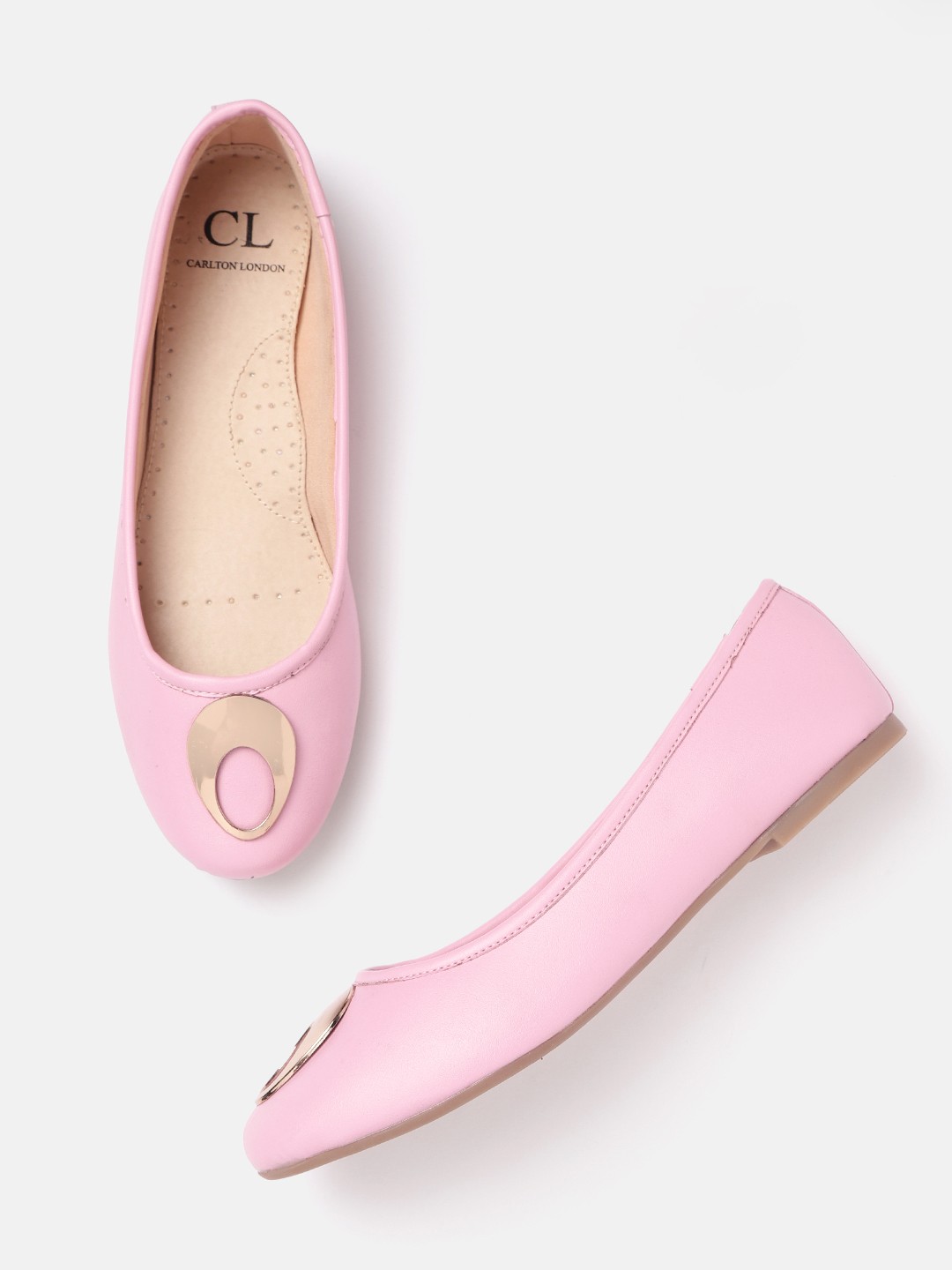 

Carlton London Women Pink Solid Ballerinas