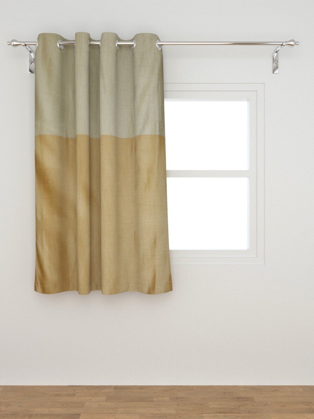 

Home Centre Beige Colourblocked Window Curtain
