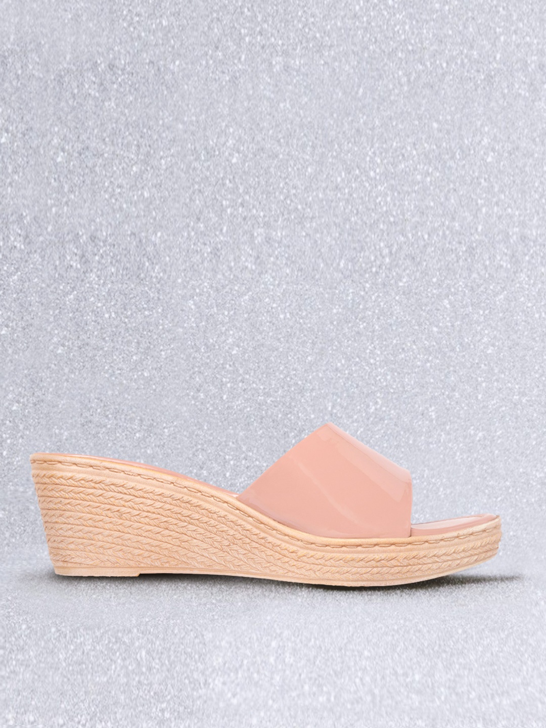 

Carlton London Nude-Coloured Solid Patent Finish Wedges