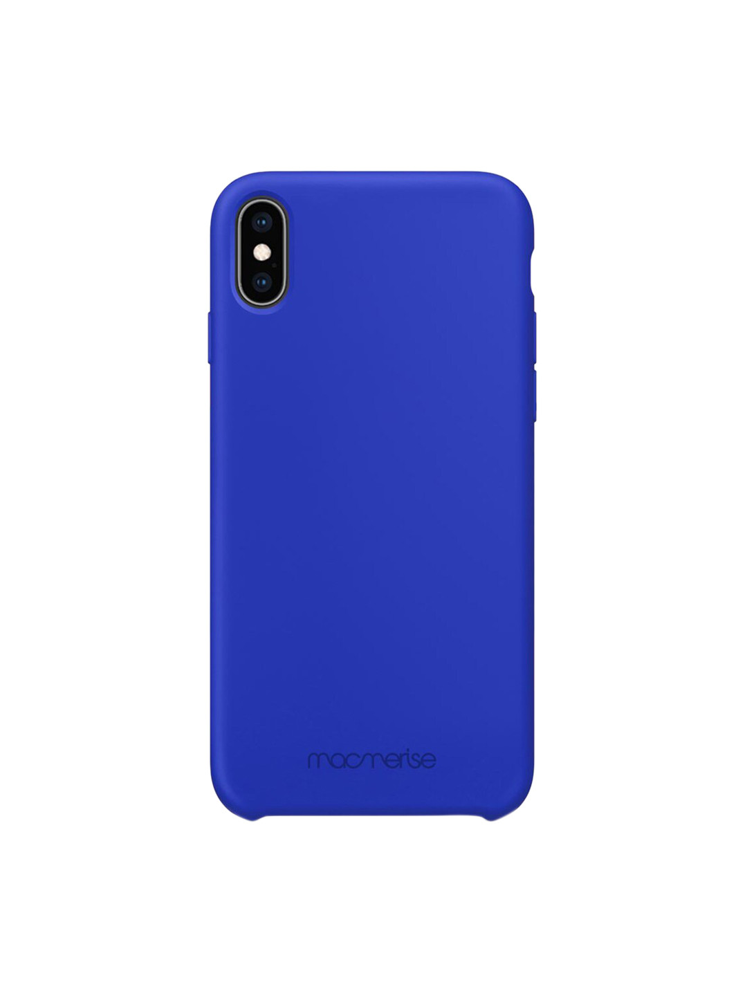 

macmerise Blue iPhone XS Max Silicone Back Case
