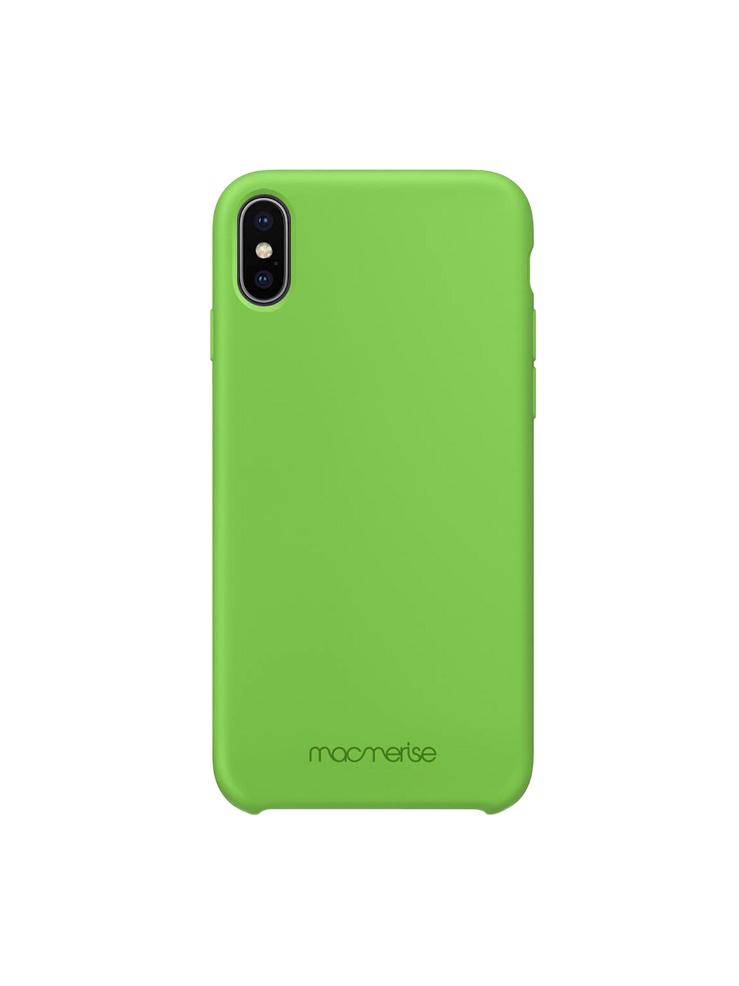 

macmerise Green Solid Silicone iPhone XS Back Case