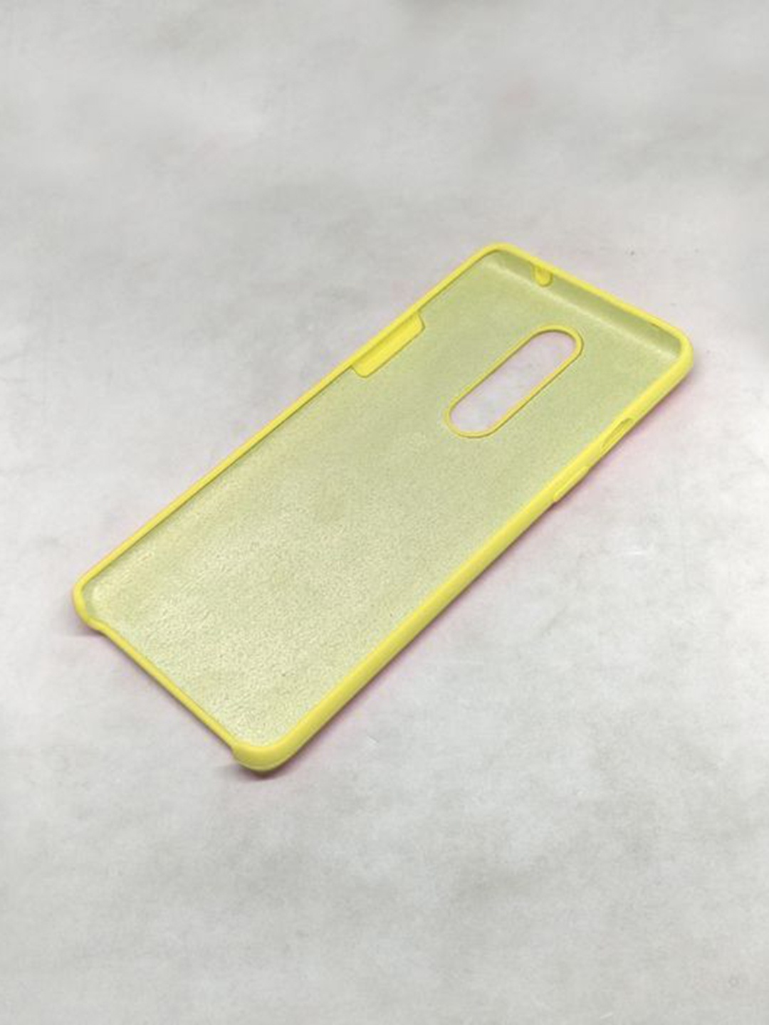 

macmerise Unisex Yellow Solid Silicone OnePlus 8 Back Case