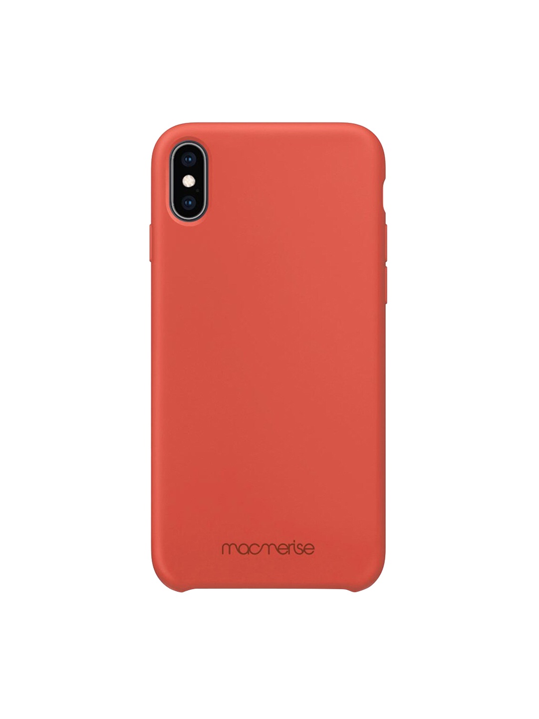 

macmerise Orange Silicone iPhone XS Max Back Case