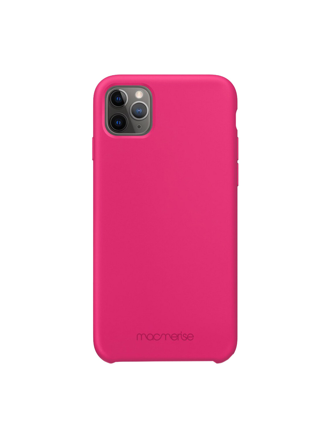 

macmerise Fuschia Pink iPhone 11 Pro Silicone Back Case, Fuchsia