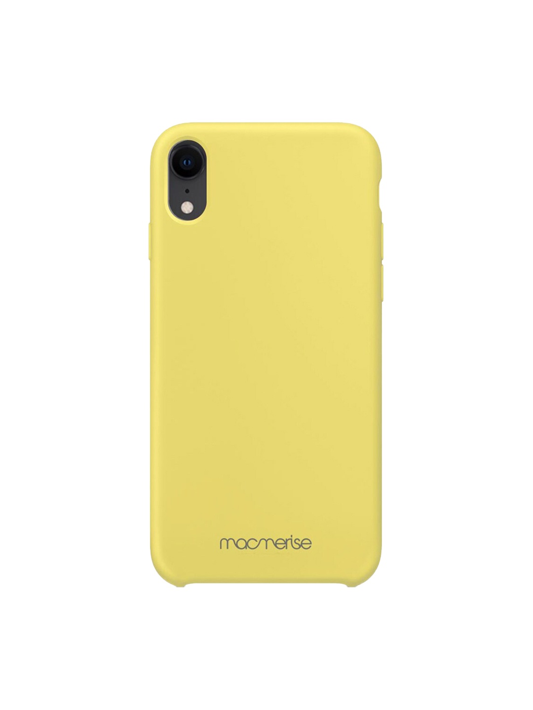 

macmerise Yellow Solid Silicone iPhone XR Back Case