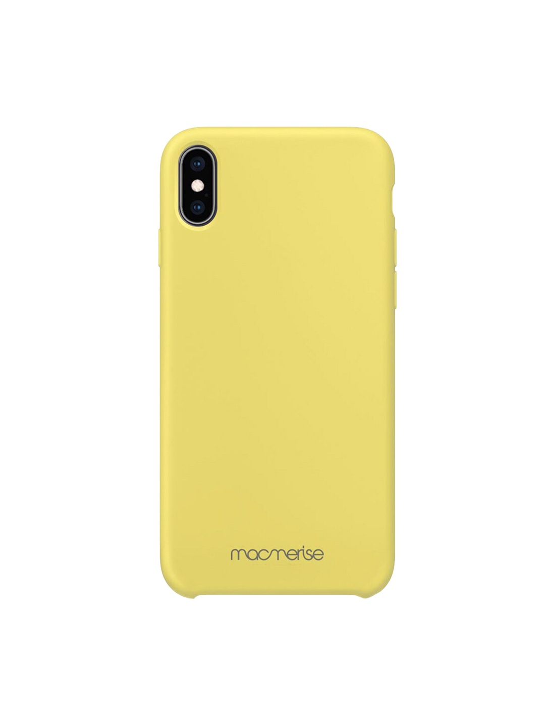 

macmerise Yellow Solid Silicone iPhone XS Max Back Case
