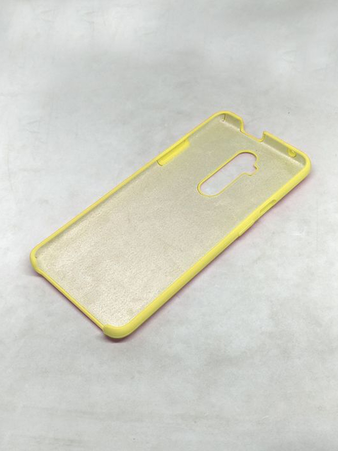 

macmerise Yellow Silicone OnePlus 7T Pro Back Case