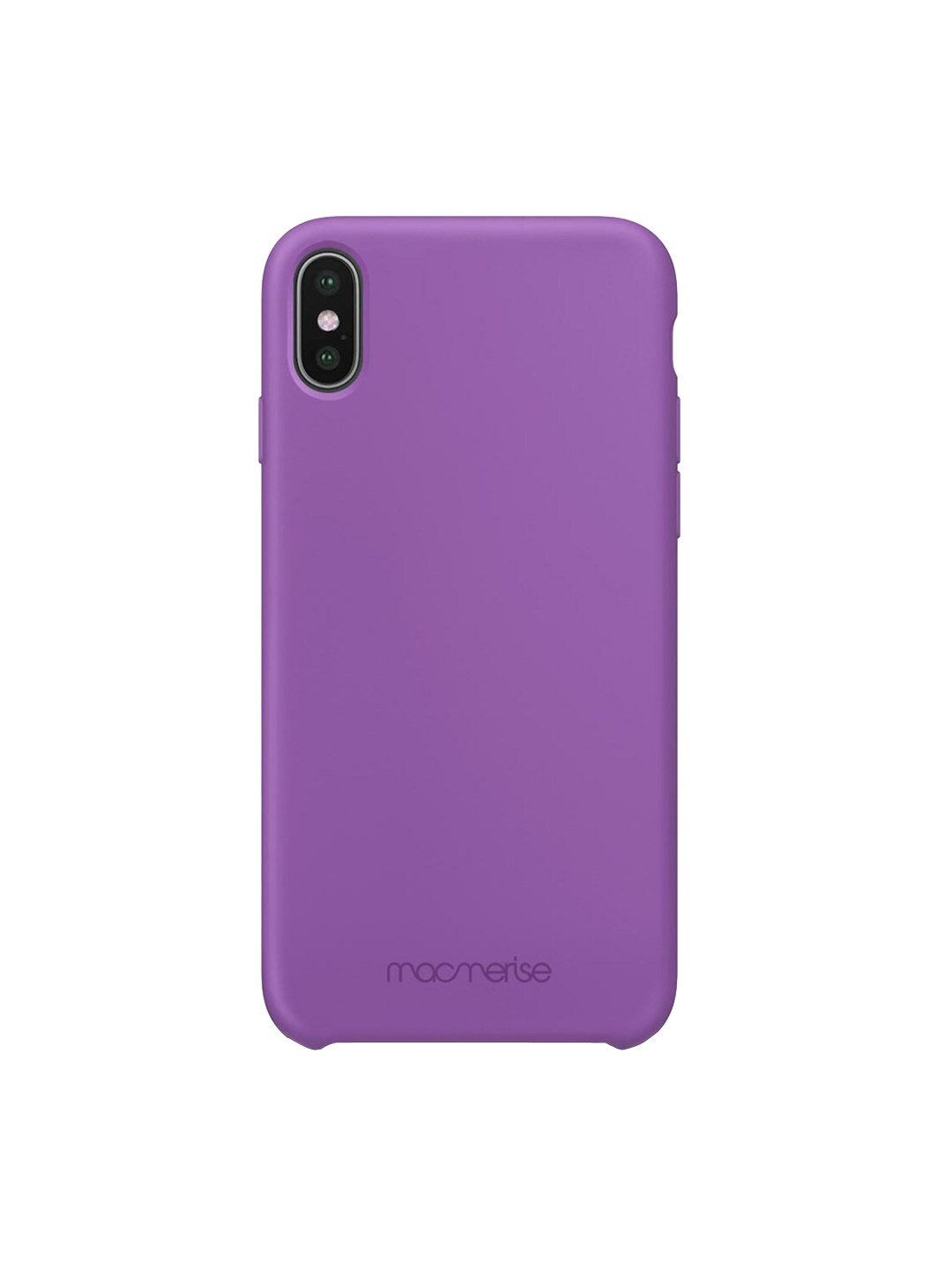 

macmerise Purple Solid Silicone iPhone X Back Case