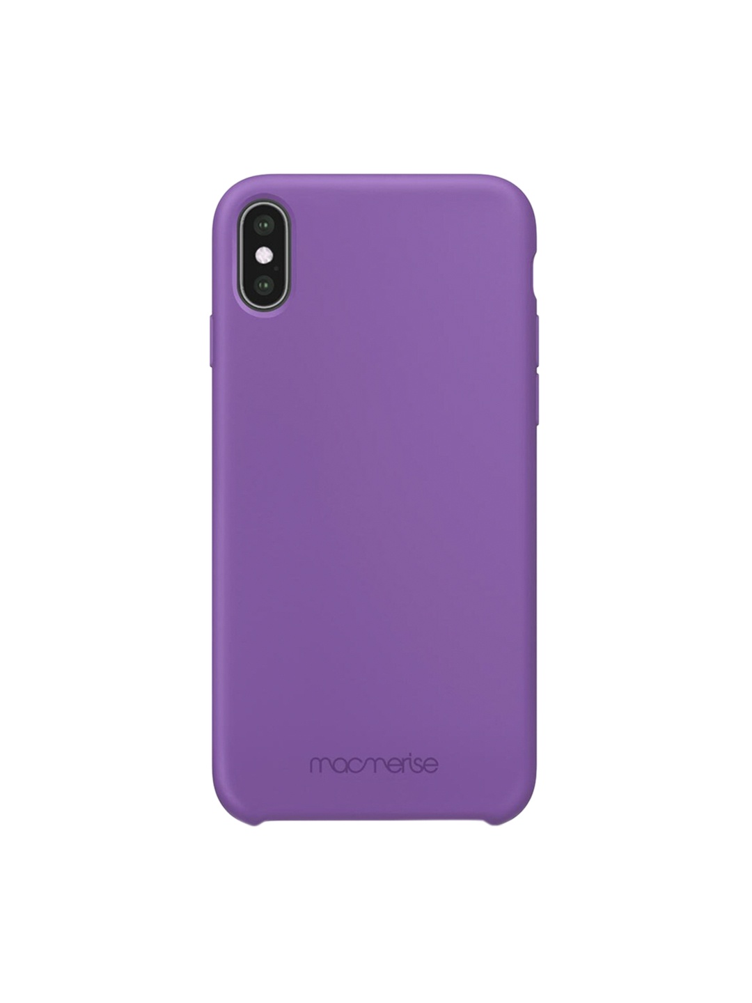 

macmerise Purple Solid Silicone iPhone XS Max Back Case