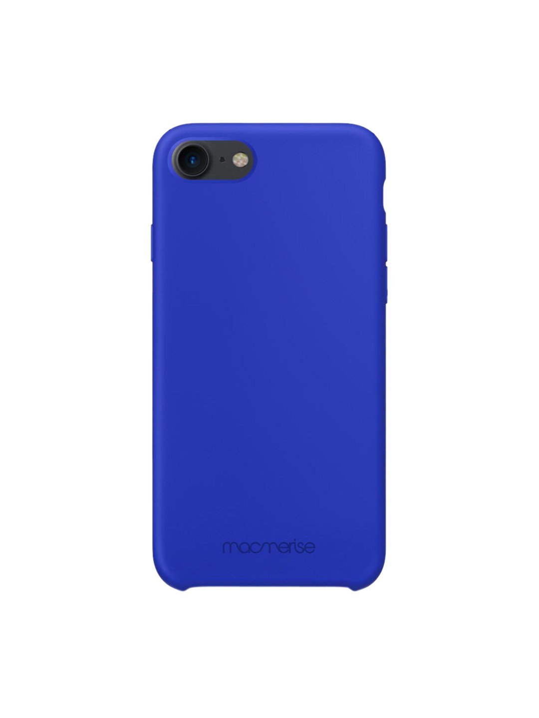 

macmerise Blue Solid Silicone iPhone 7 Back Case
