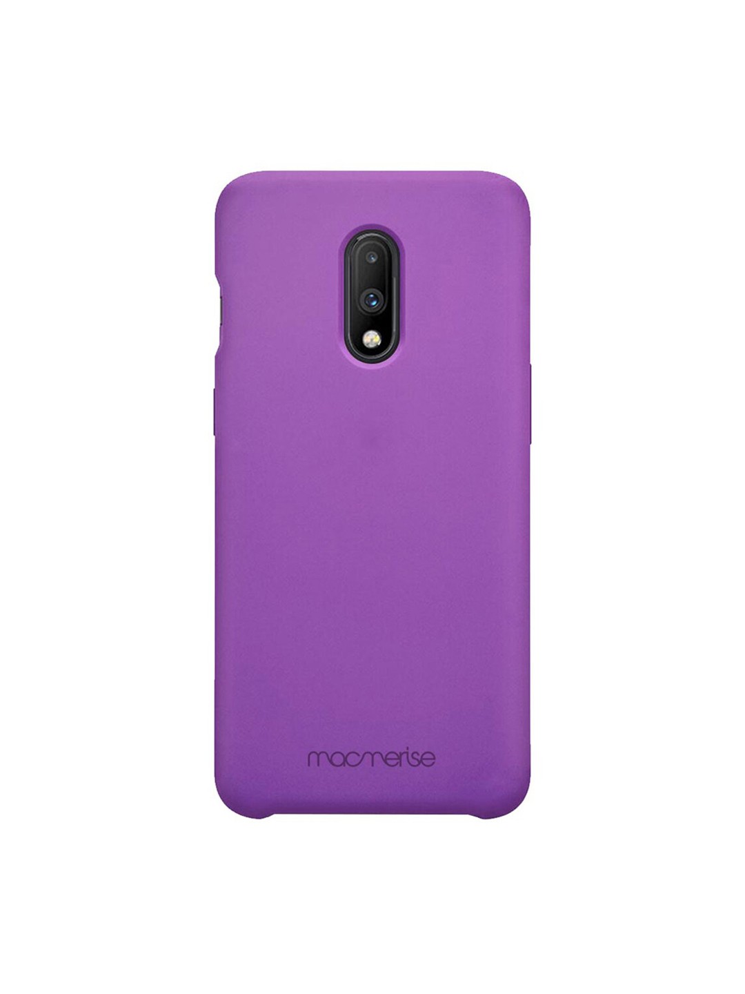 

macmerise Purple Solid Silicone OnePlus 7 Back Case