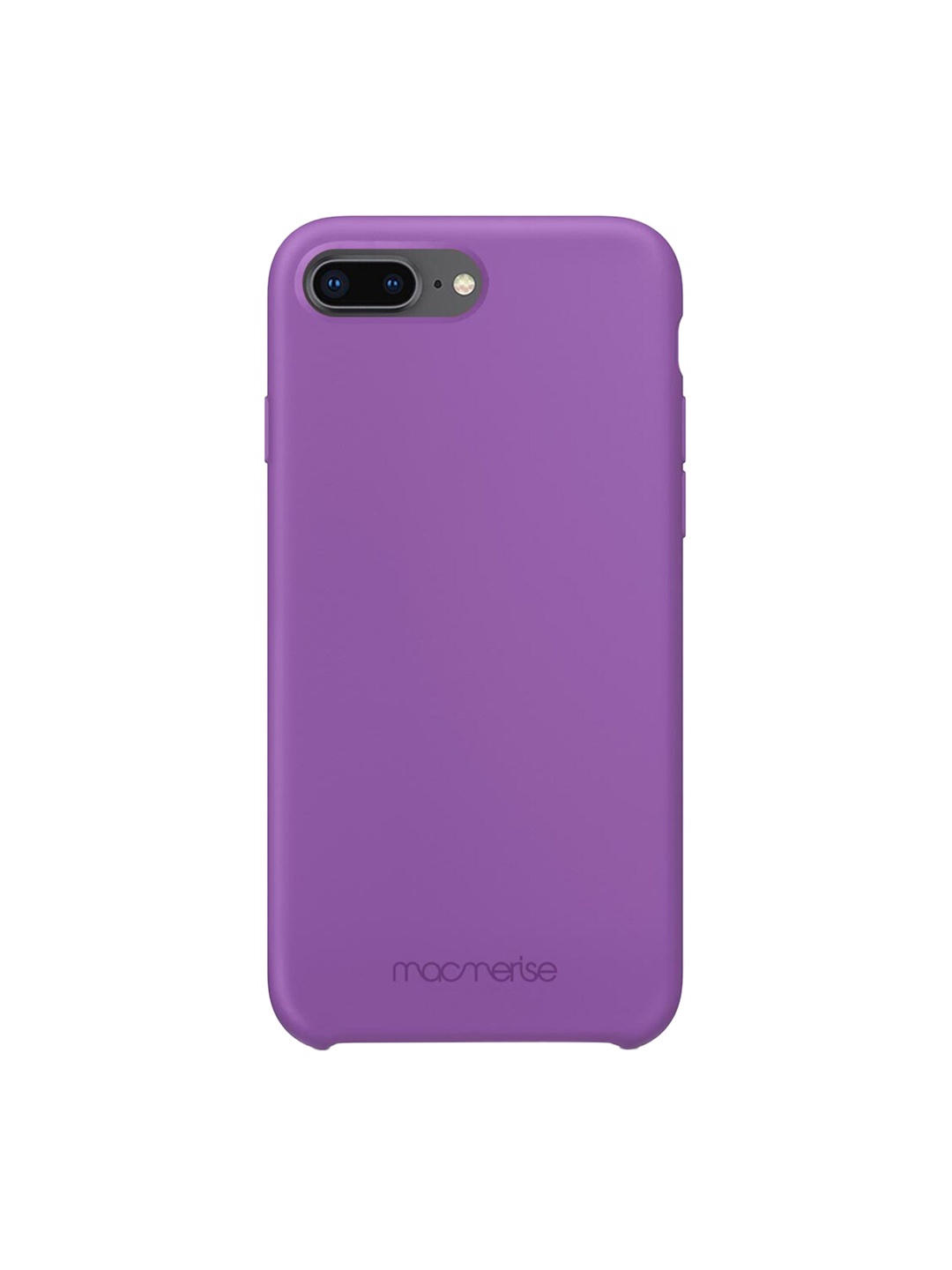 

macmerise Purple Solid Silicone iPhone 8 Plus Back Case