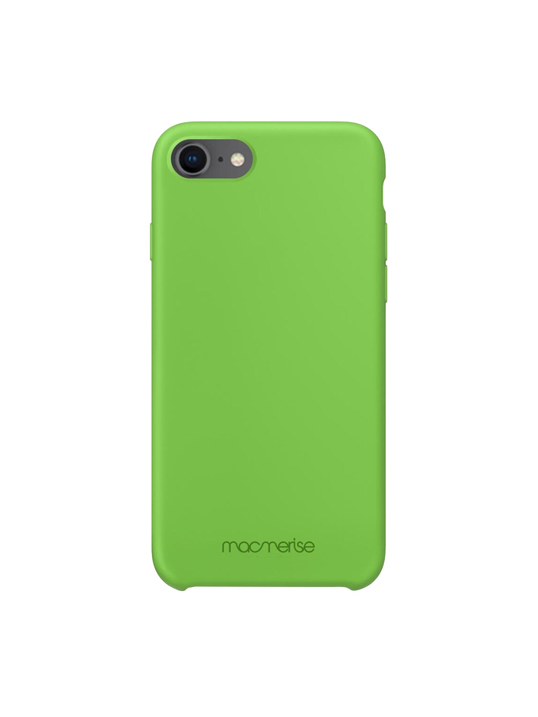 

macmerise Lime Green Solid Silicone iPhone 8 Back Case