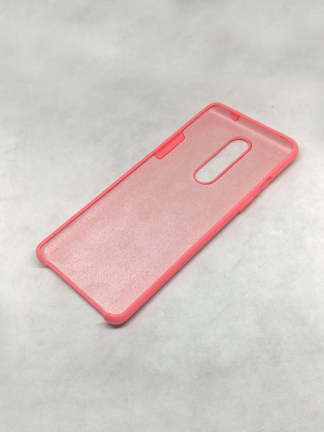 

macmerise Pink Solid Silicone OnePlus 8 Back Case