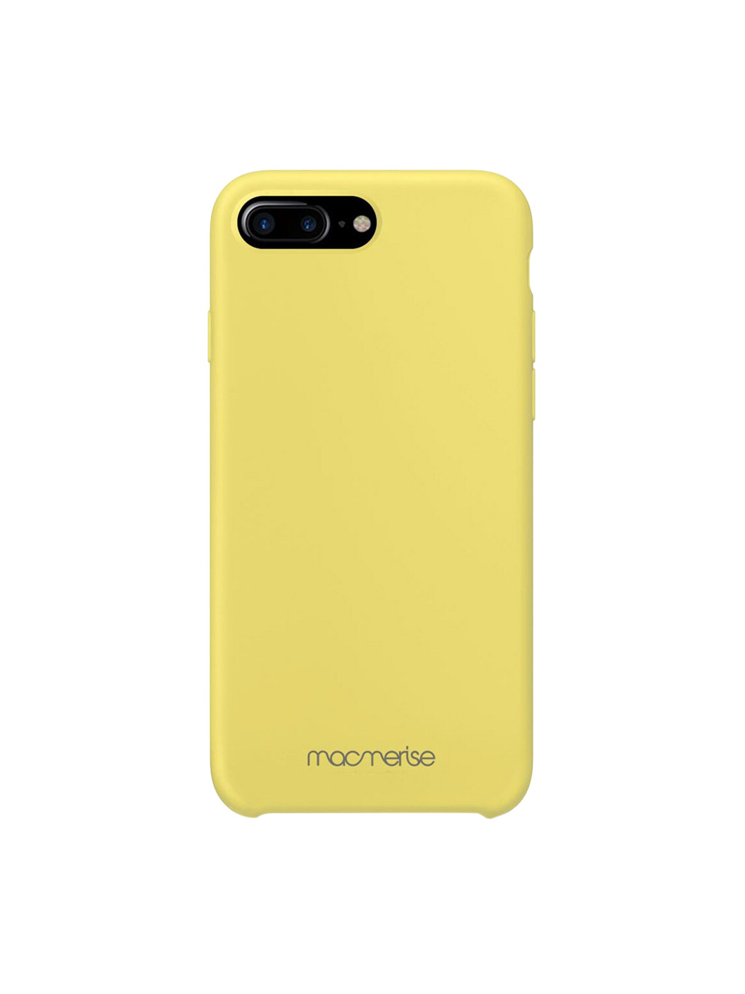 

macmerise Yellow Solid Silicone iPhone 7 Plus Back Case