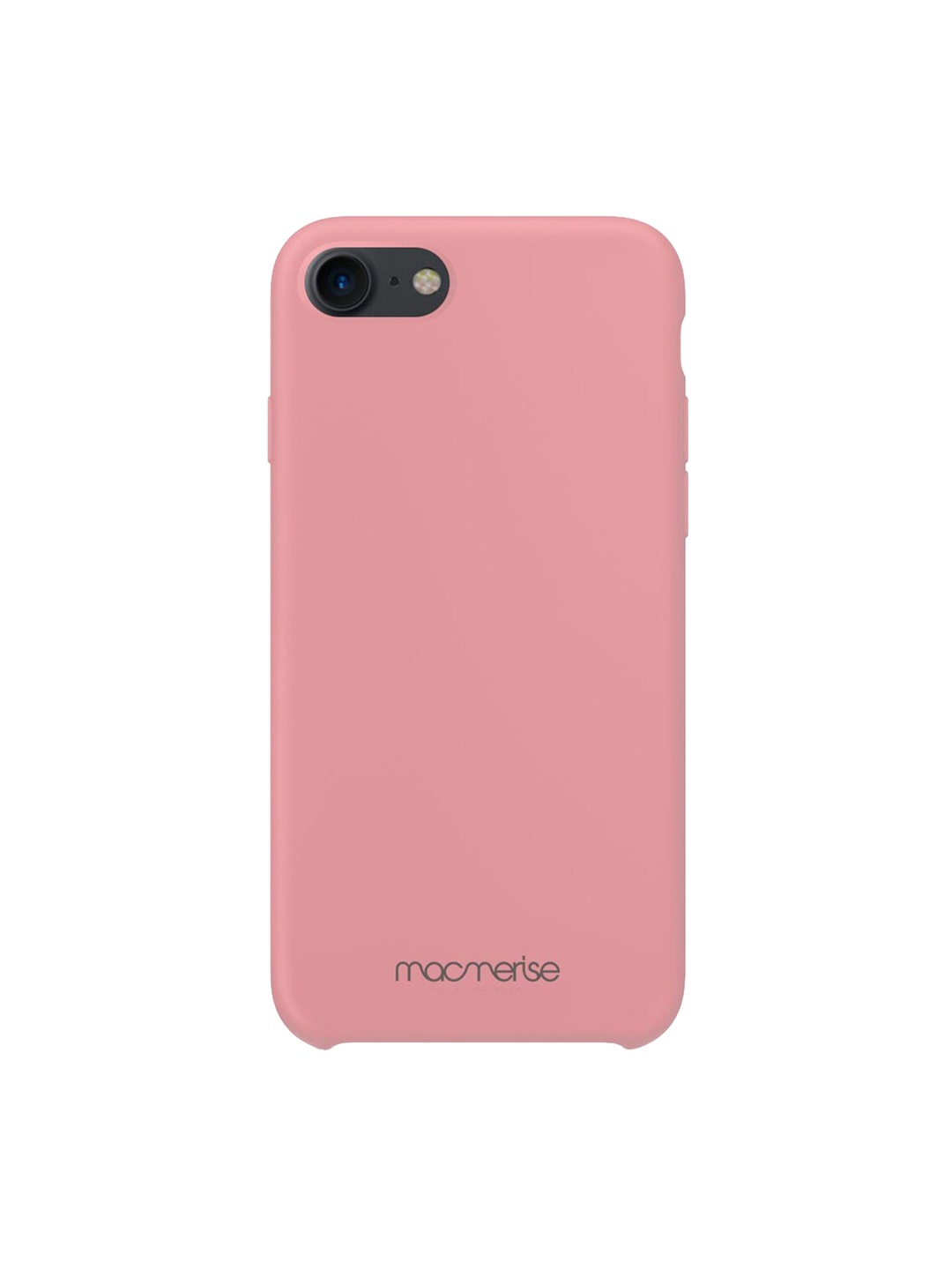 

macmerise Pink Solid Silicone iPhone 7 Back Case
