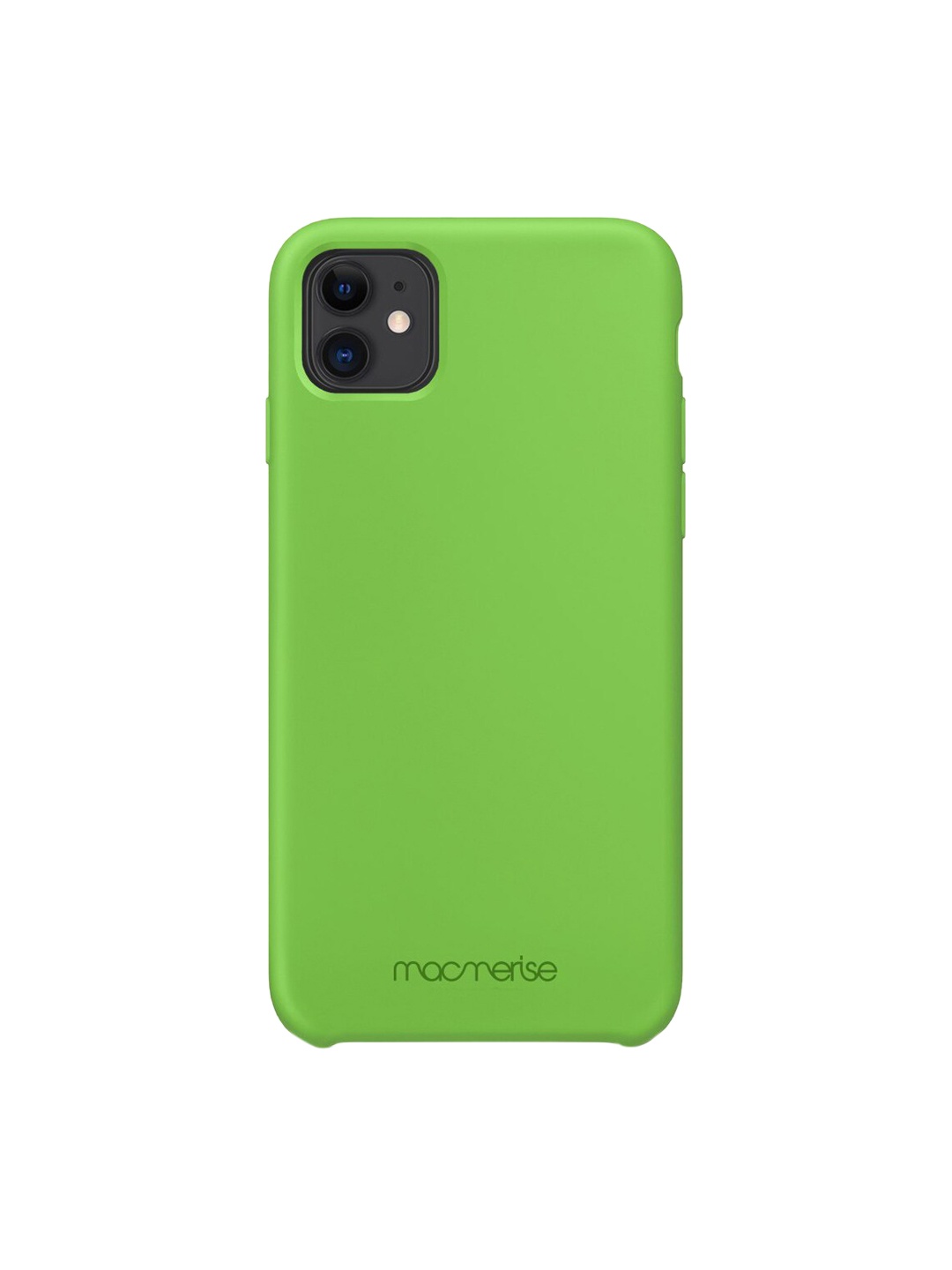 

macmerise Lime Green Solid Silicone iPhone 11 Back Case