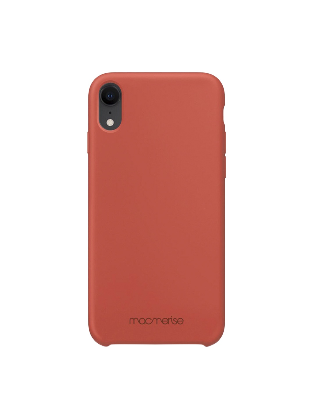 

macmerise Orange Solid Silicone iPhone XR Back Case