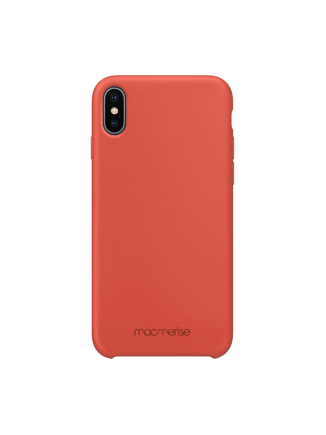 

macmerise Orange Solid Silicone iPhone X Back Case