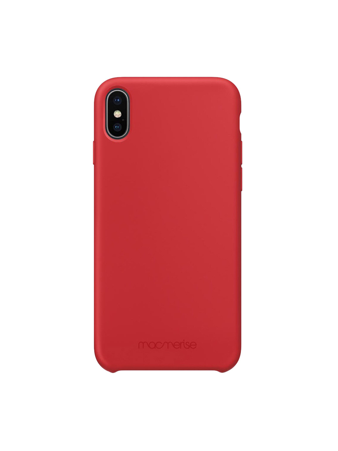 

macmerise Red Silicone iPhone X Back Case