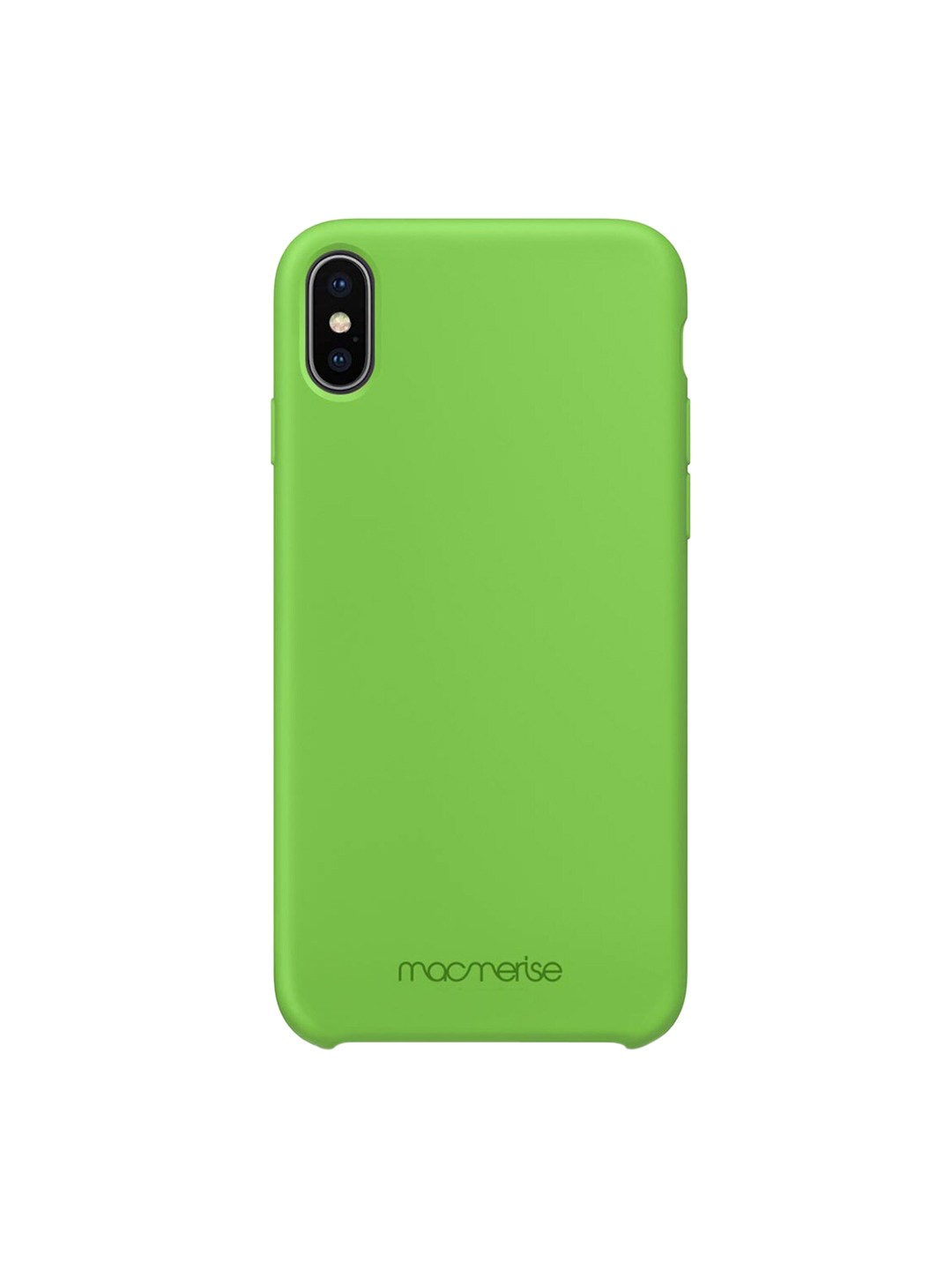 

macmerise Lime Green Silicone iPhone XS Max Back Case