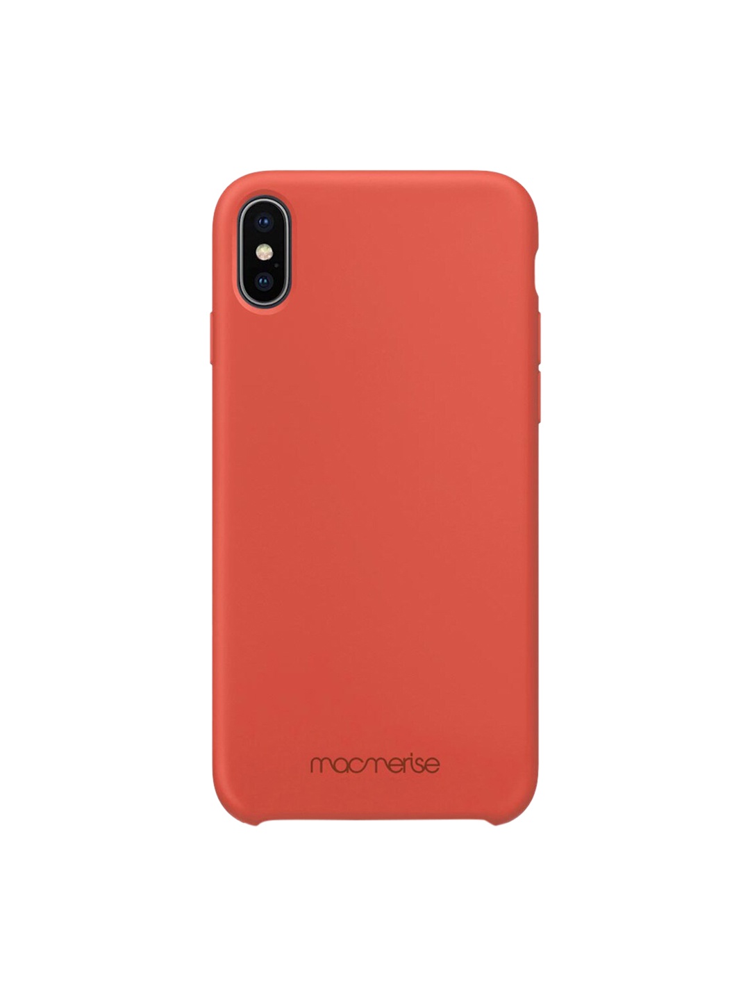 

macmerise Orange Solid Silicone iPhone XS Back Case